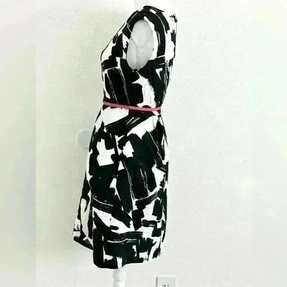 Doo Ri Black and White Women’s Dress Size 8 - Picture 2 of 12